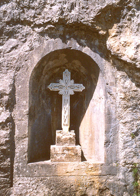 La croix Fumey, dans son ancien emplacement