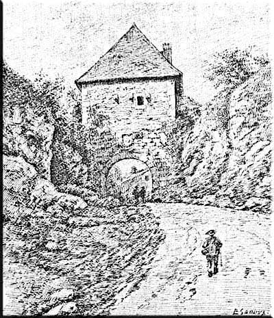 Château-Vilain, la porte d'entrée.