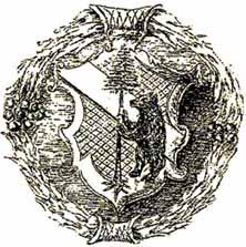 armes de la cité de Nozeroy gravées par Jean Oporin en 1552