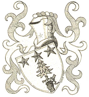 Armoiries de la famille Sappel (dans le Jura) dessin N. Vernot