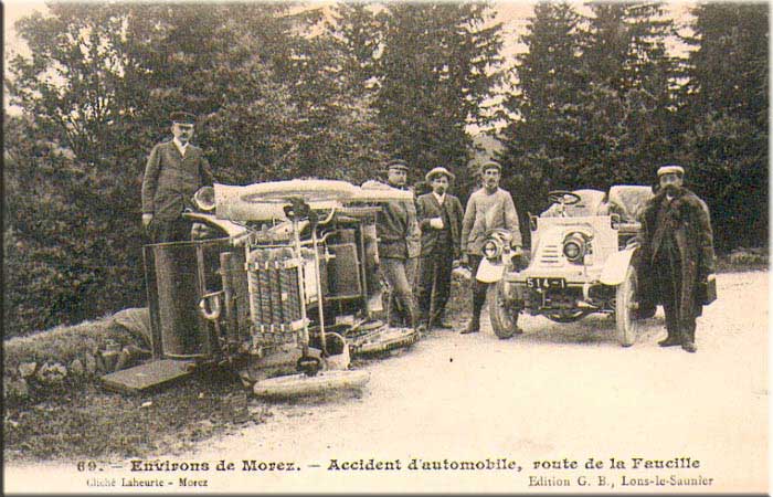Carte postale communiquée par Pierre Zorio, petit fils de Georges LAHEURTE, photographe en 1895.