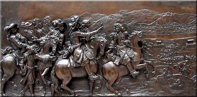 La conquête de la Franche-Comté, sculpture bronze (Desjardins, musée du Louvre)