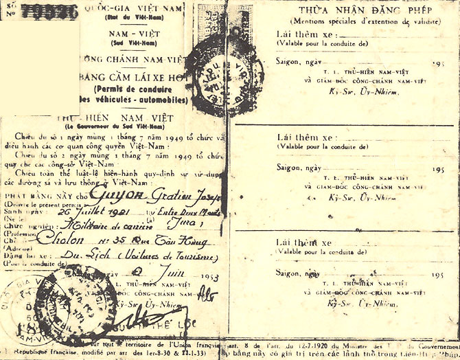 Permis de conduire