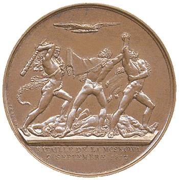médaille Napoléonienne BATAILLE DE LA MOSKOWA VII SEPTEMBRE M.DCCCXII.